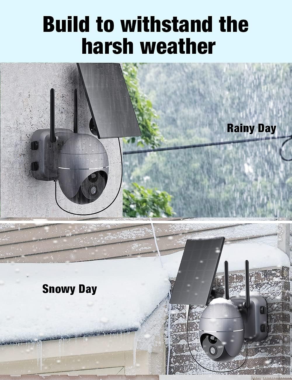 Wireless Outdoor Solar Security Camera with Battery M503