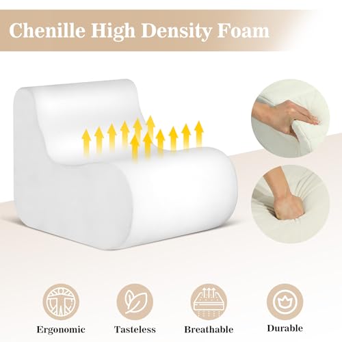 White Memory Foam Bean Bag Chair T308268
