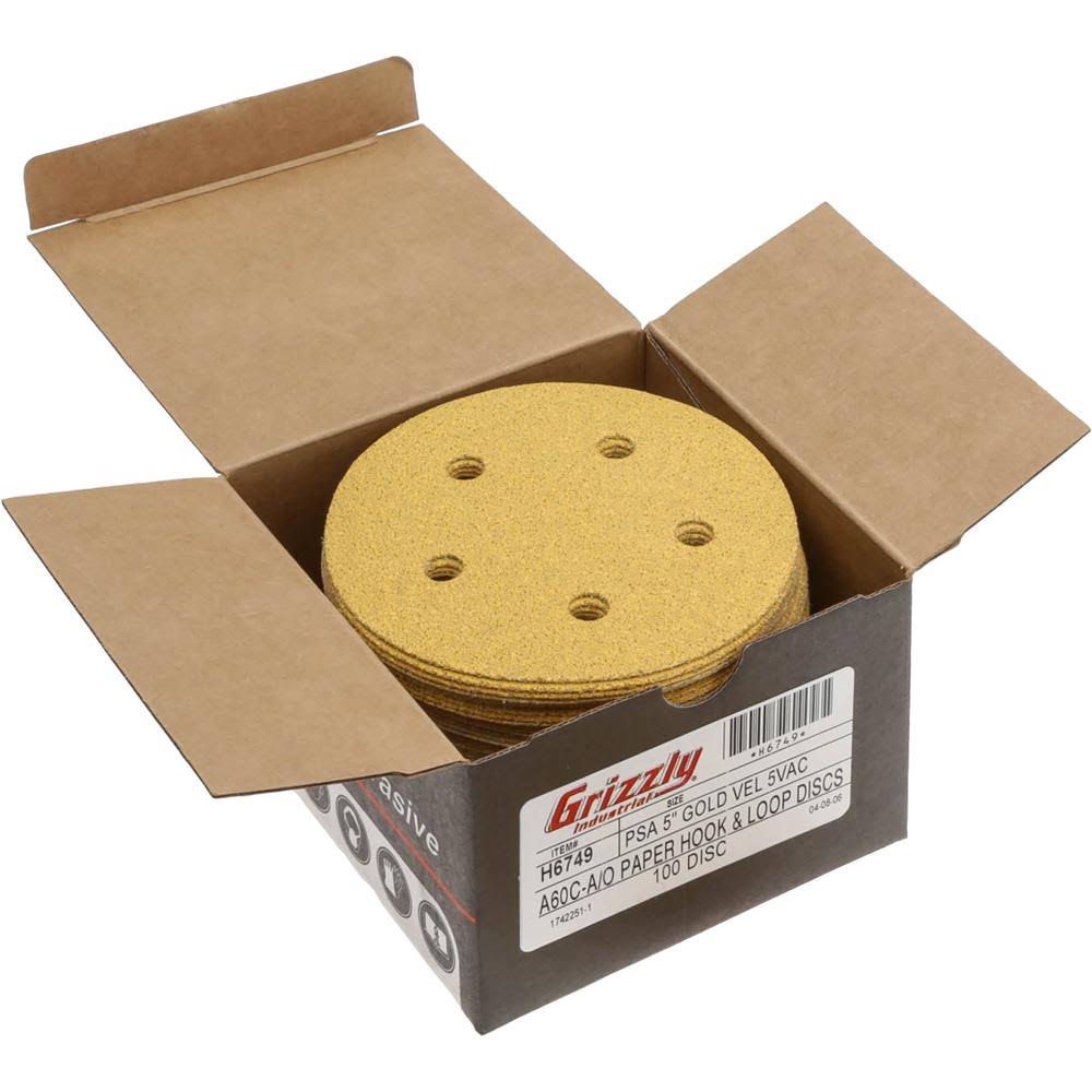 5x22 A/O Sanding Disc, 60-C Grit, 100 Pk. U562