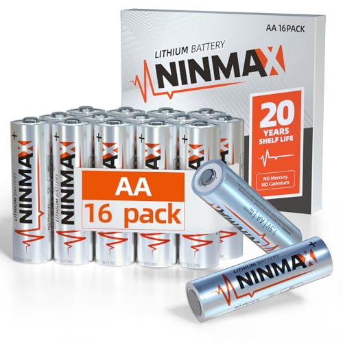 Lithium AA Batteries 16 Pack 3500mAh 1.5V G846824