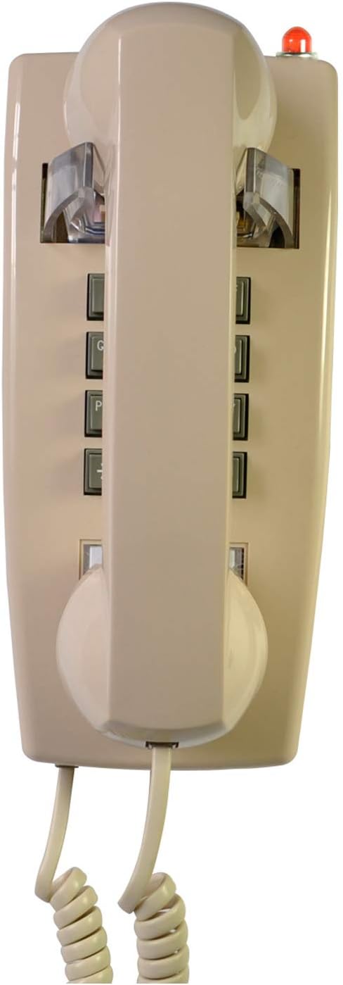 Red Analog Corded Wall Mounted Phone Pack of 2 O506