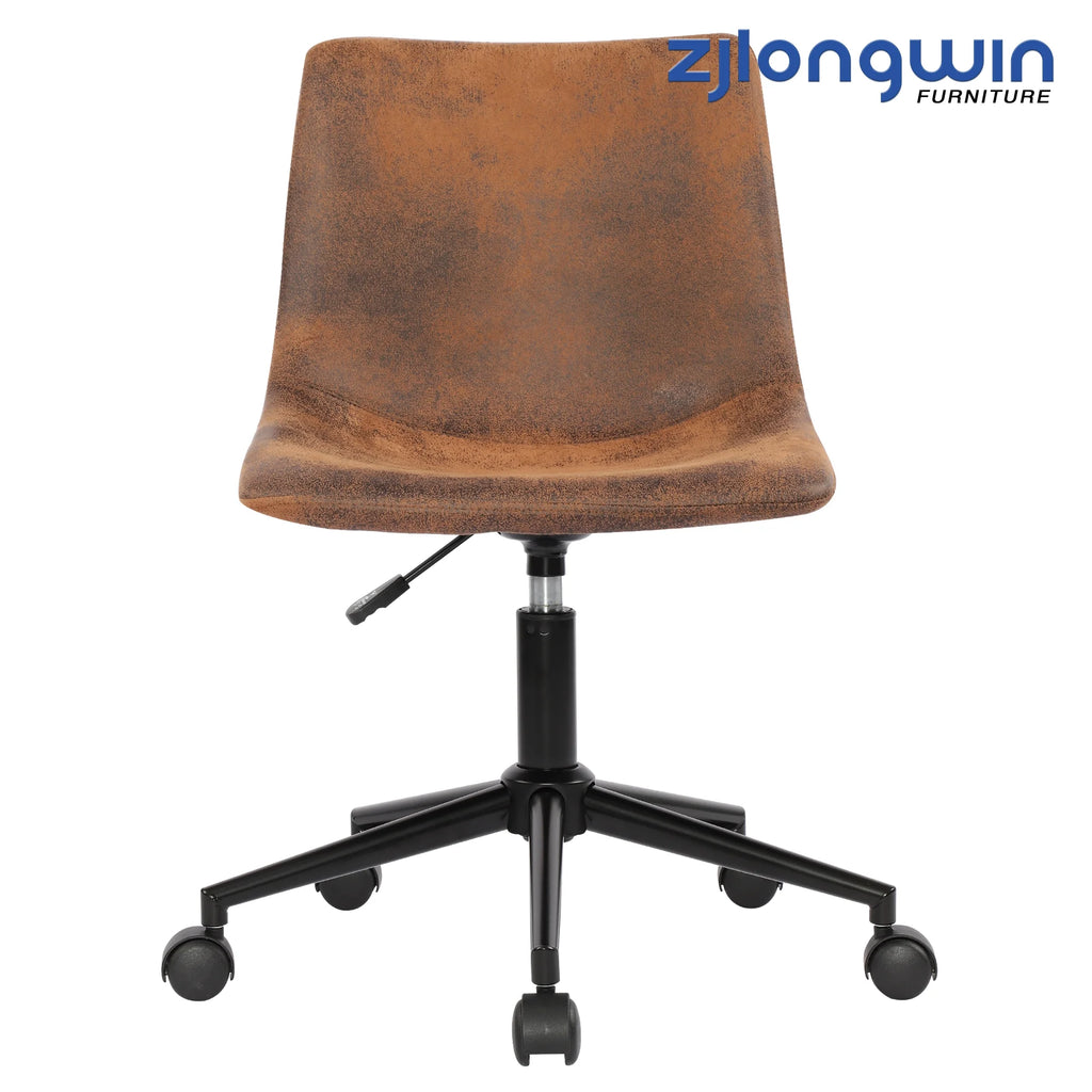 Brown Ergonomic Swivel Office Chair with Lumbar Support H320755