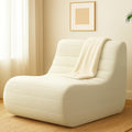 White Memory Foam Bean Bag Chair T308268