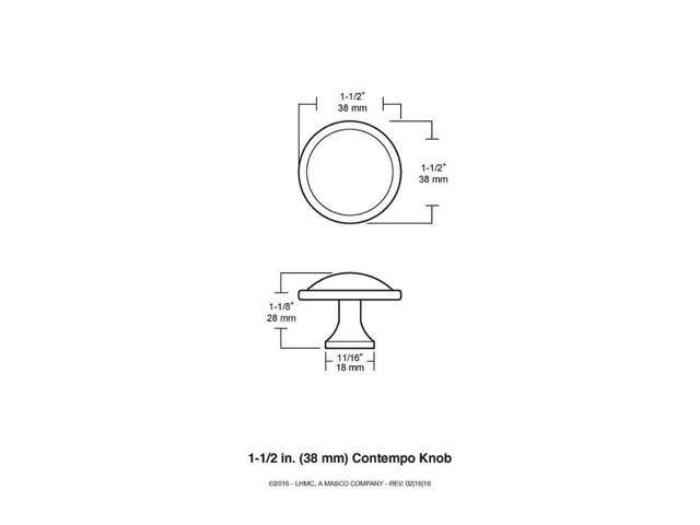 Satin Nickel Round Cabinet Knob (10-Pack) M33049
