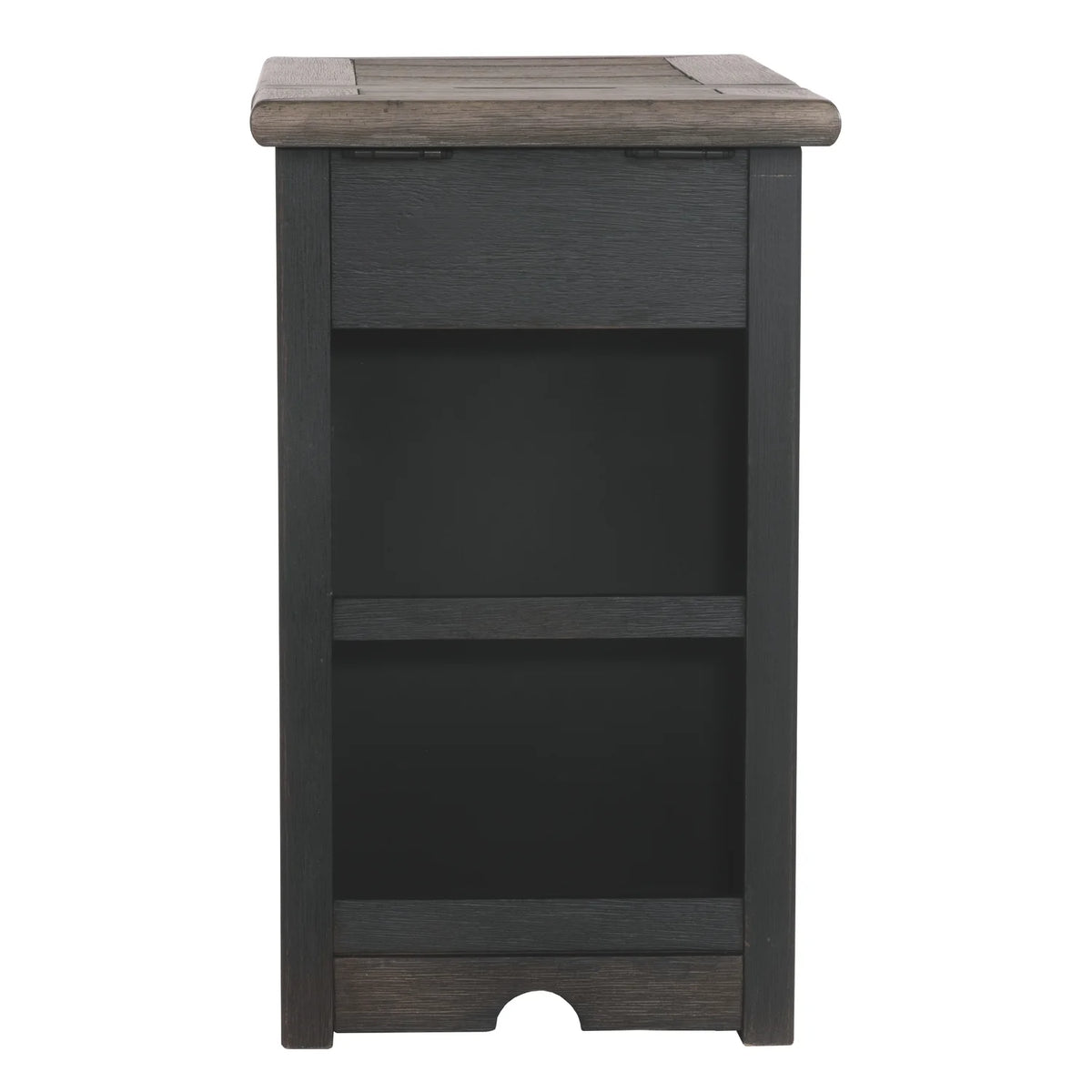 Wooden End Table with 2 USB Charging Ports H6010