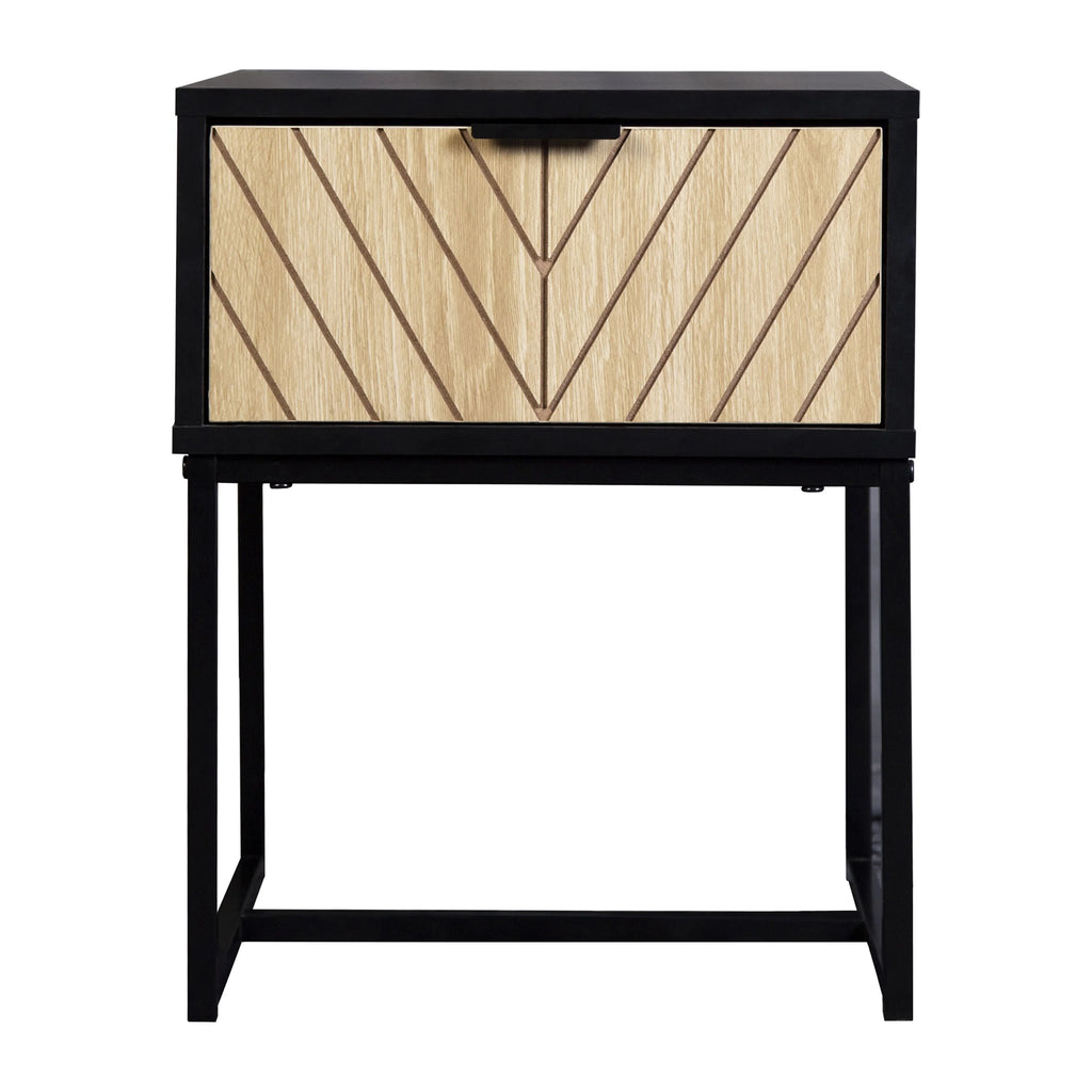 Coastal Modern Console Table with Wood Drawer J939