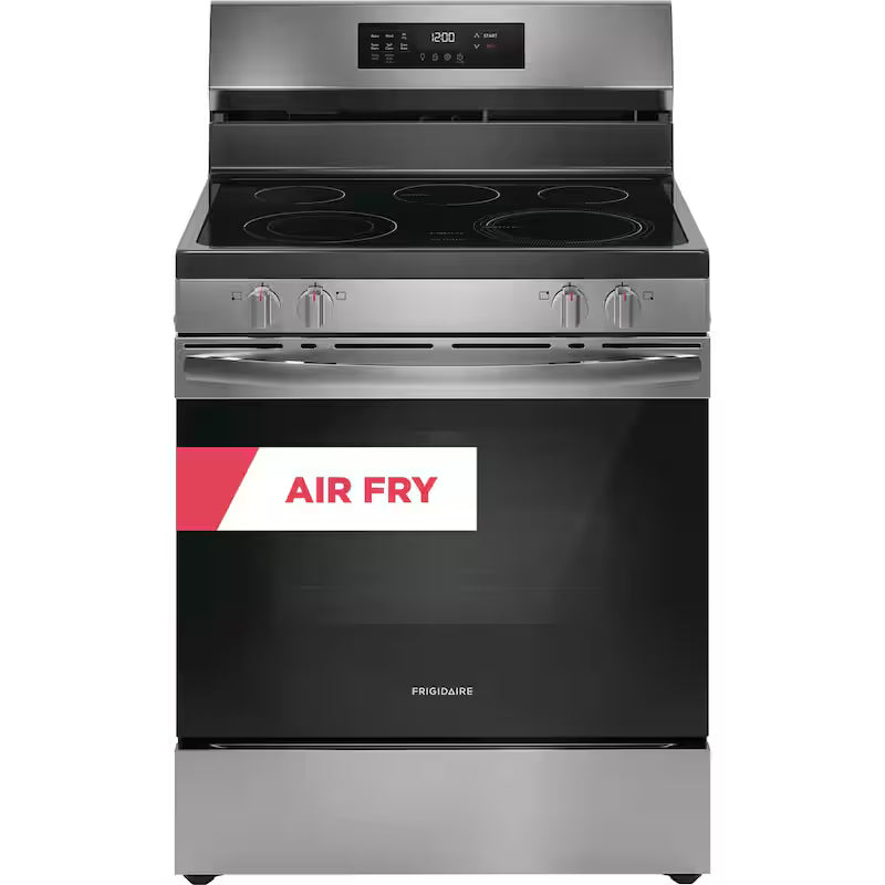 5 Element Freestanding Self-Cleaning Electric Range in Stainless Steel with Air Fry R108116