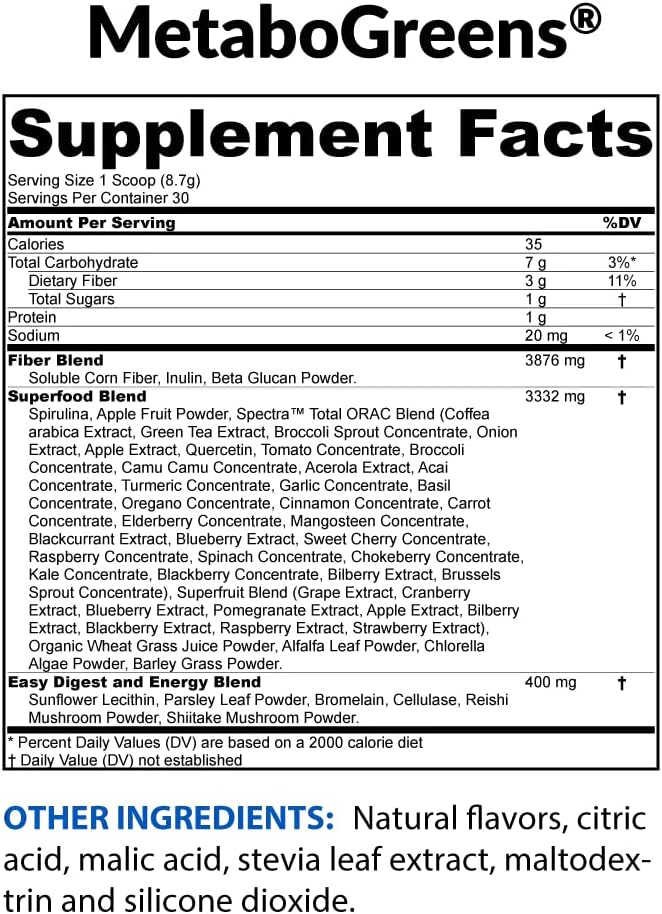 Super Greens Powder with Spectra Blend Berry Flavor (30 Servings) L13538