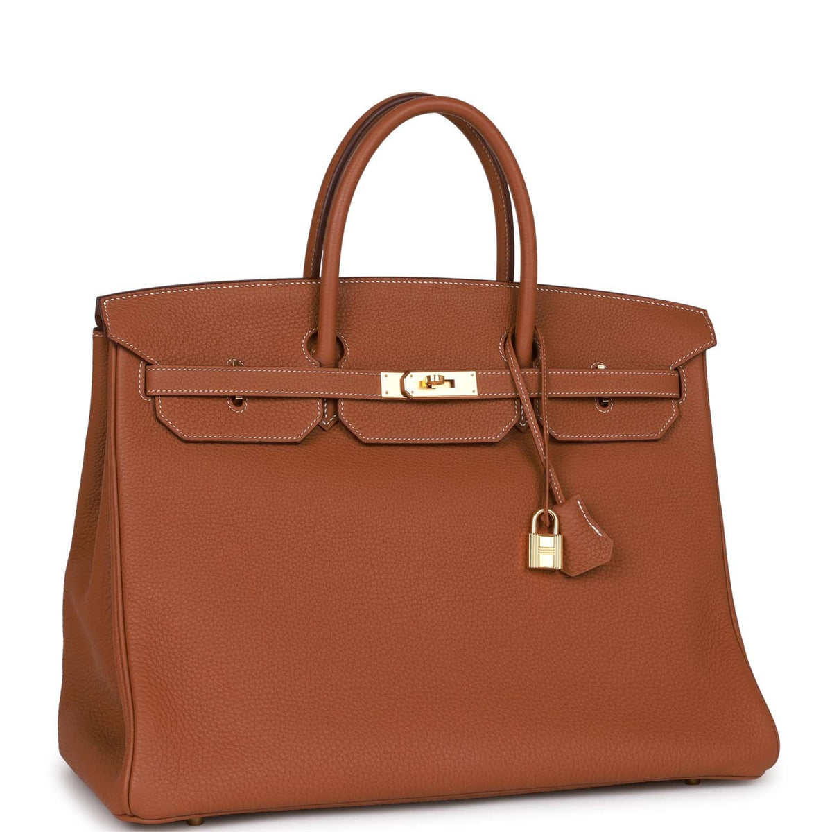 Pre-owned Gold Togo Leather Bag R854