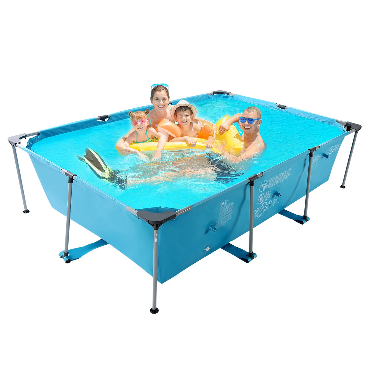 10 ft Above Ground Rectangular Frame Swimming Pool Q791