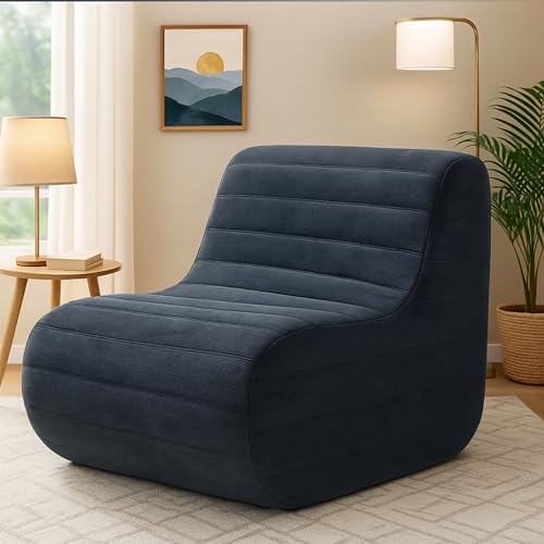 White Memory Foam Bean Bag Chair T308268