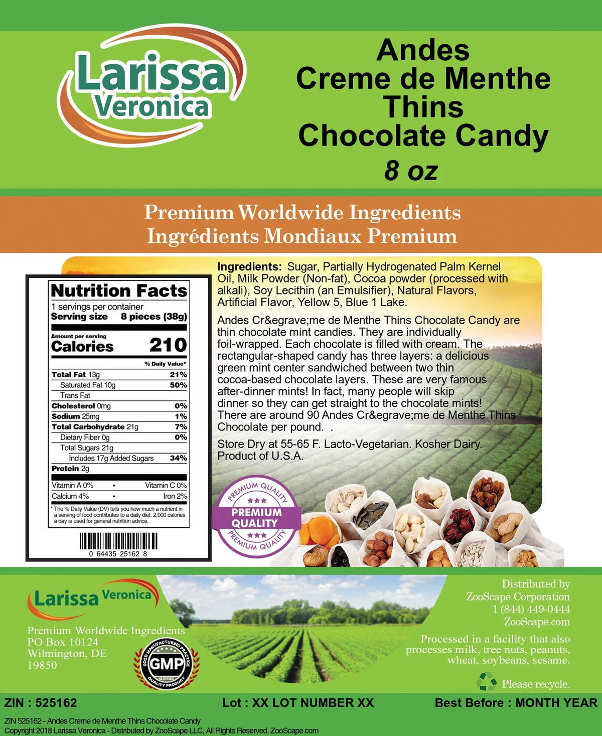 Chocolate Candy 8 oz 2-Pack X1300