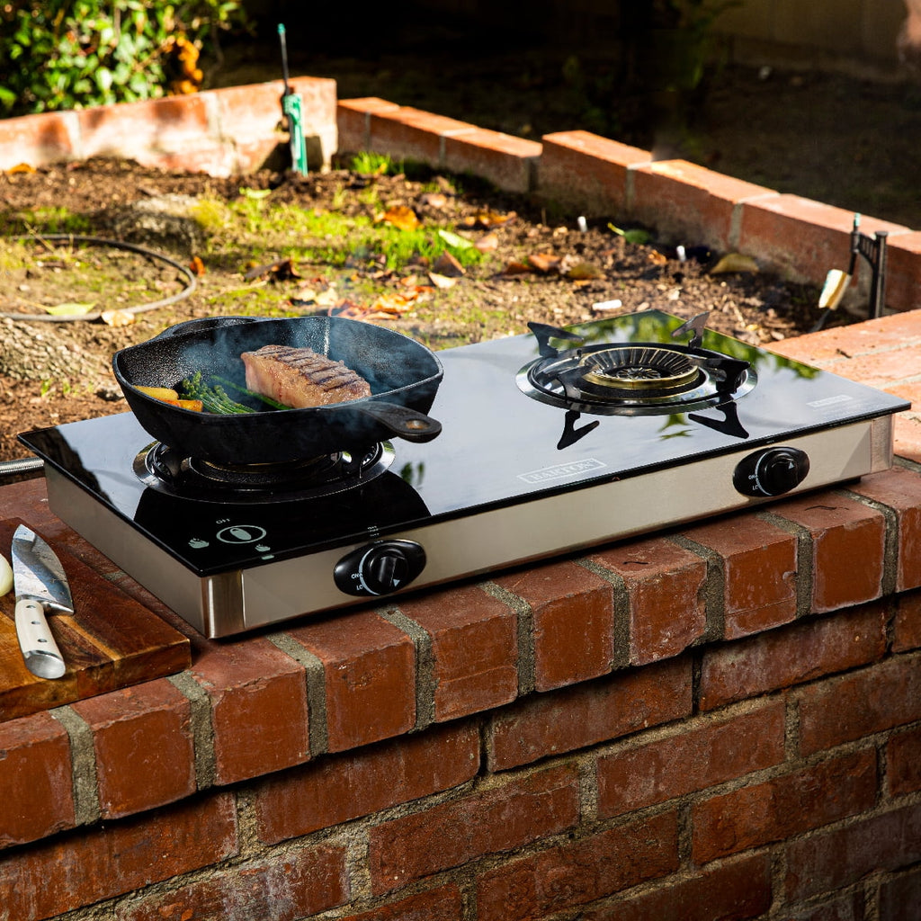 Dual Burner Propane Stove with Regulator P8317