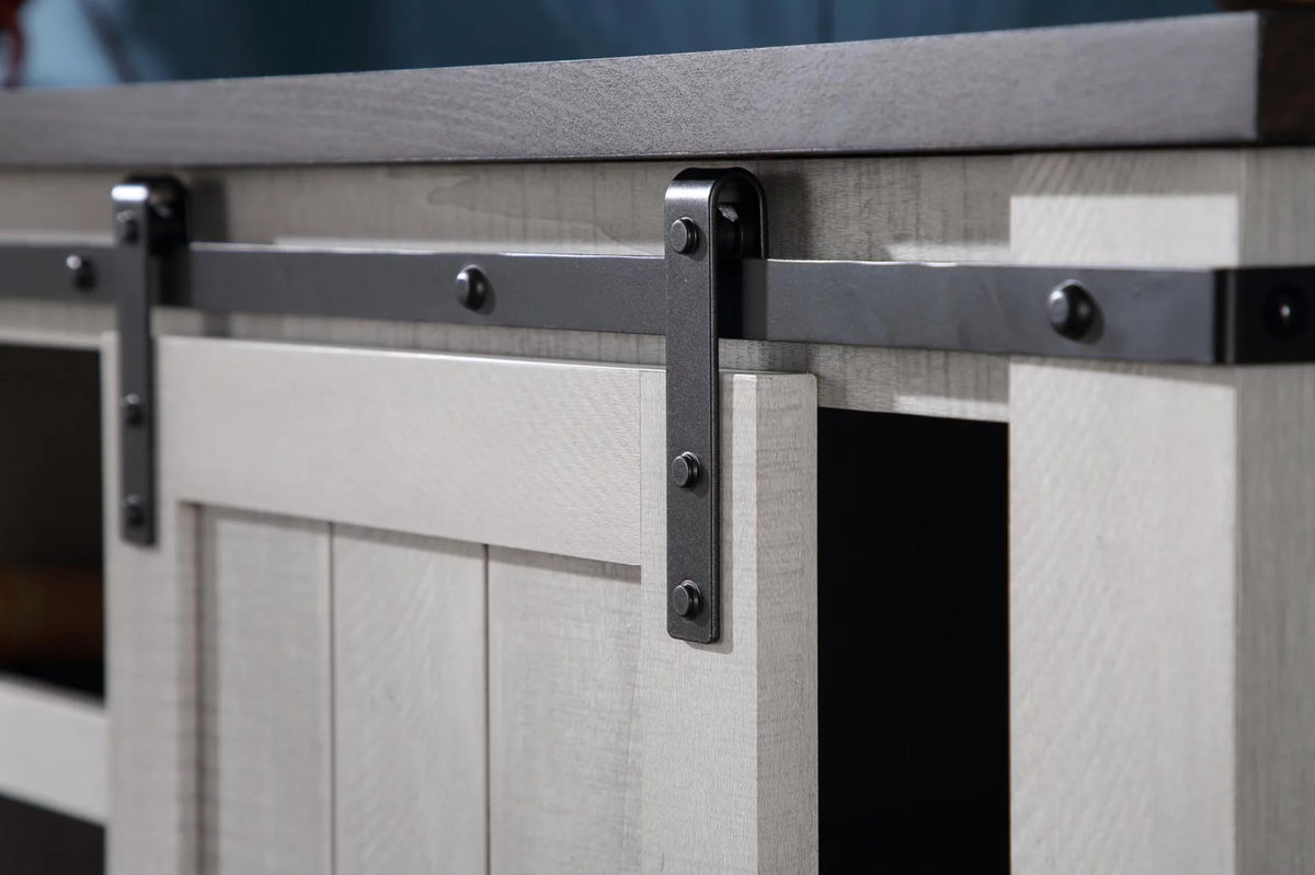 Farmhouse Barn Door TV Stand U515526