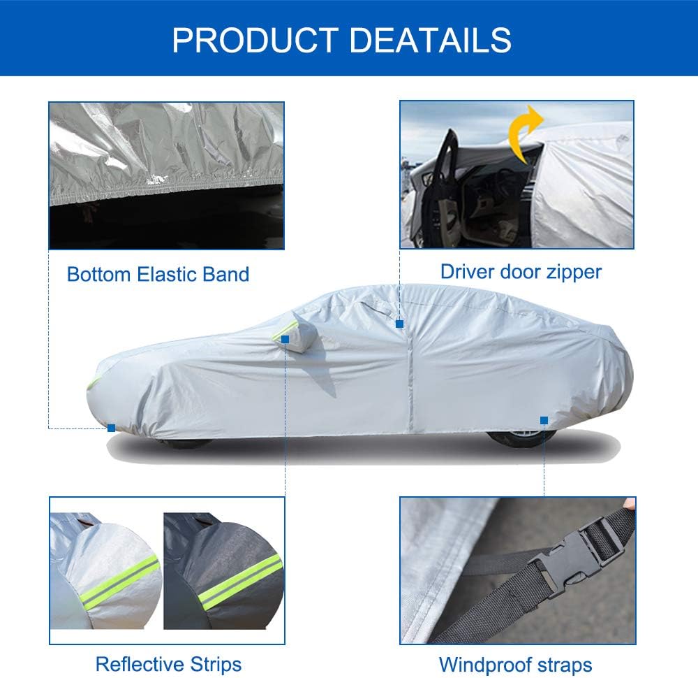 6 Layers Waterproof Car Cover (178 X 68 X 59 inches) B66197