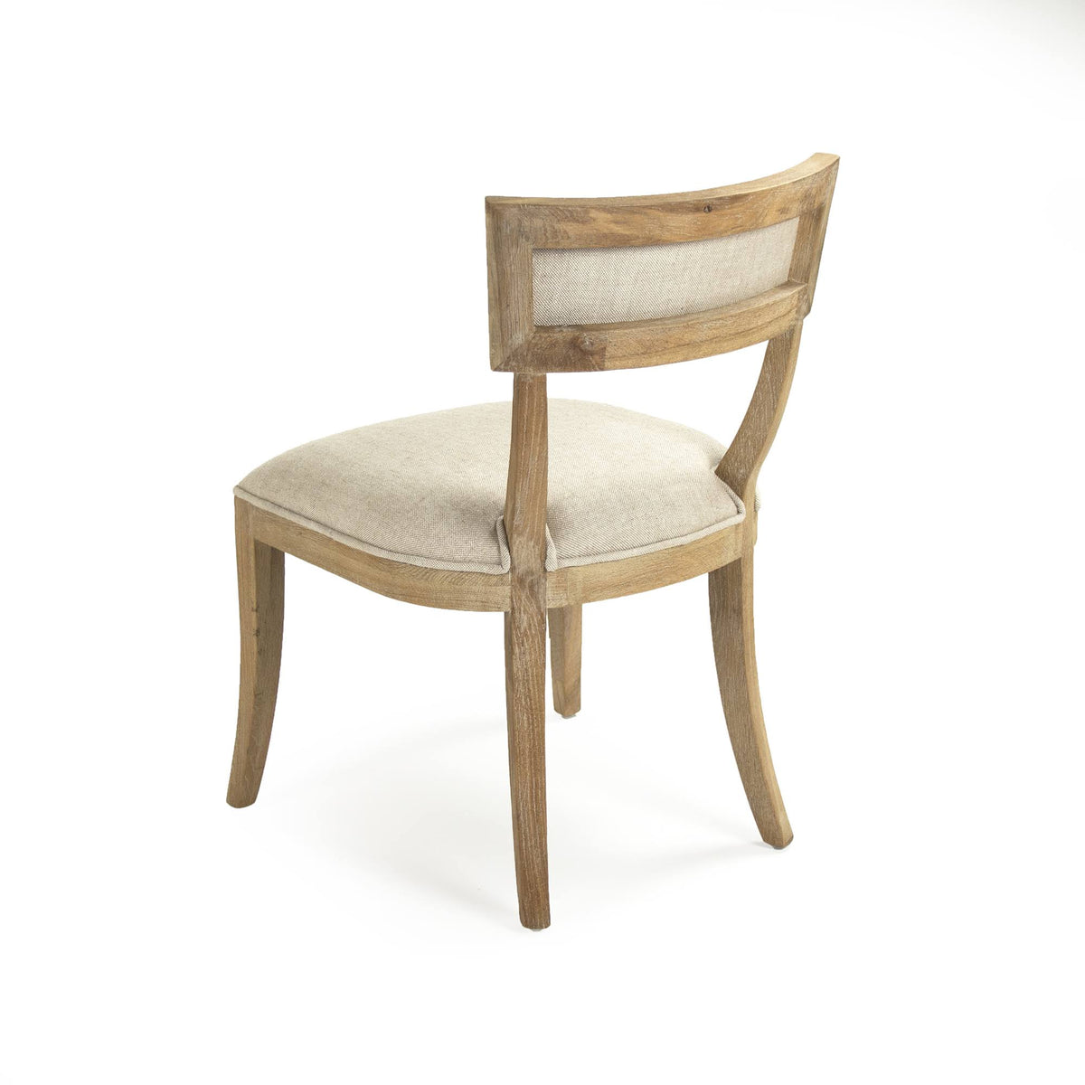 Natural Cream Linen Side Chair S11052