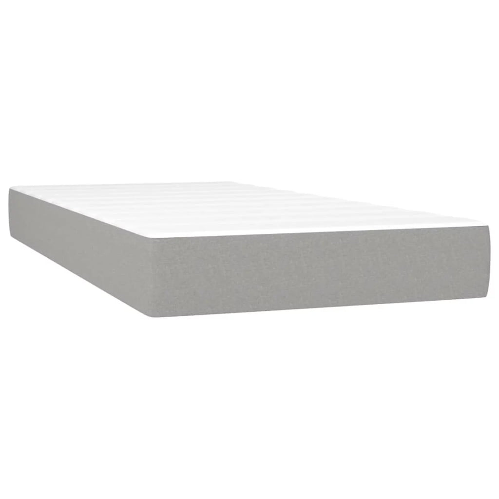 Gray Twin XL Fabric Pocket Spring Bed Q867