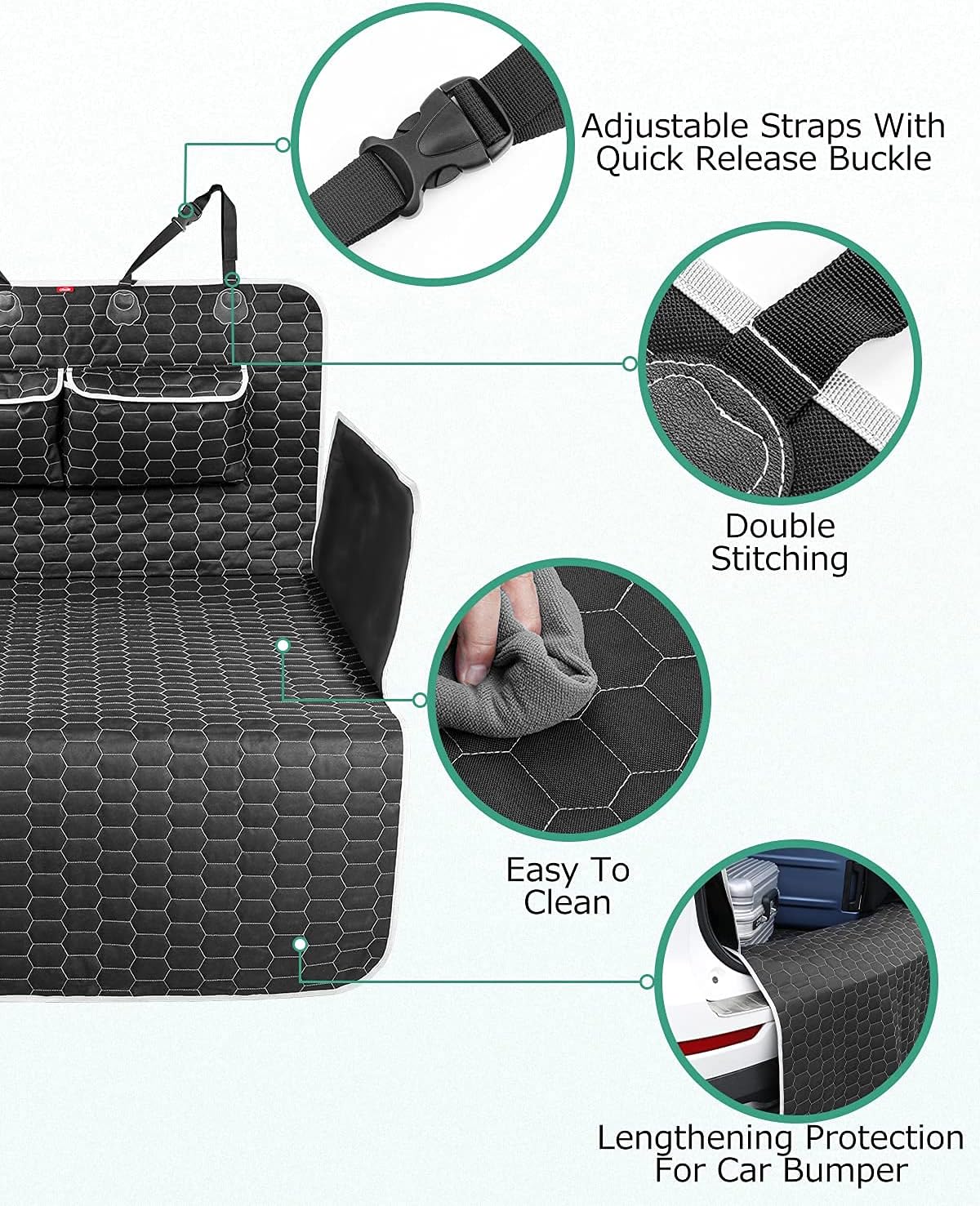 Waterproof Cargo Liner with Bumper Flap Protector D47964