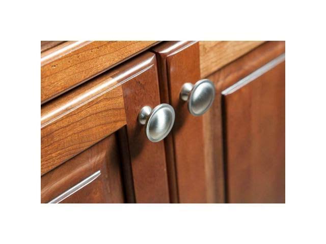 Satin Nickel Round Cabinet Knob (10-Pack) M33049