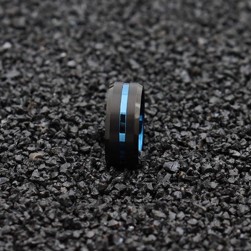 10mm Black Matte Tungsten Carbide Ring Z5186