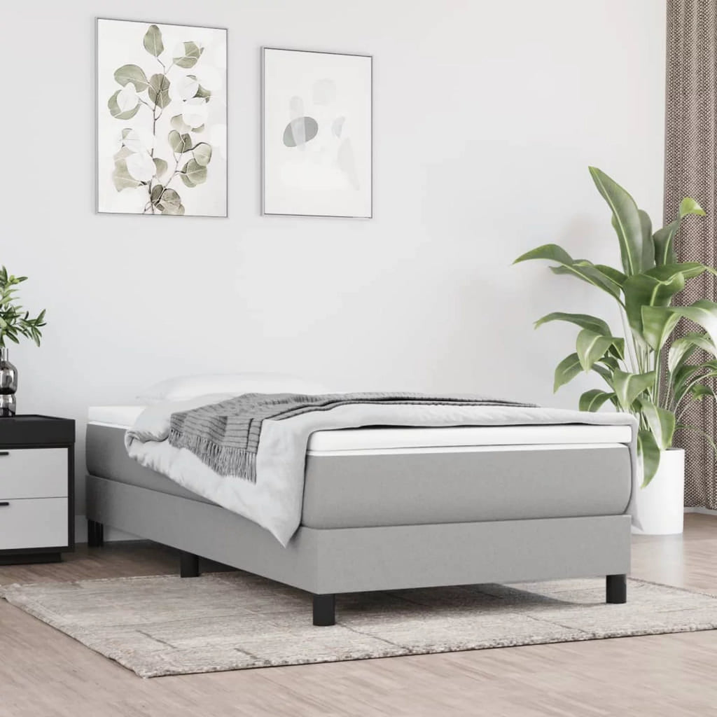 Gray Twin XL Fabric Pocket Spring Bed Q867
