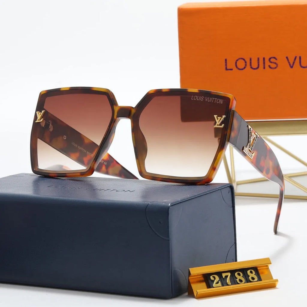 Square Rhinestone Polarized Sunglasses L462644
