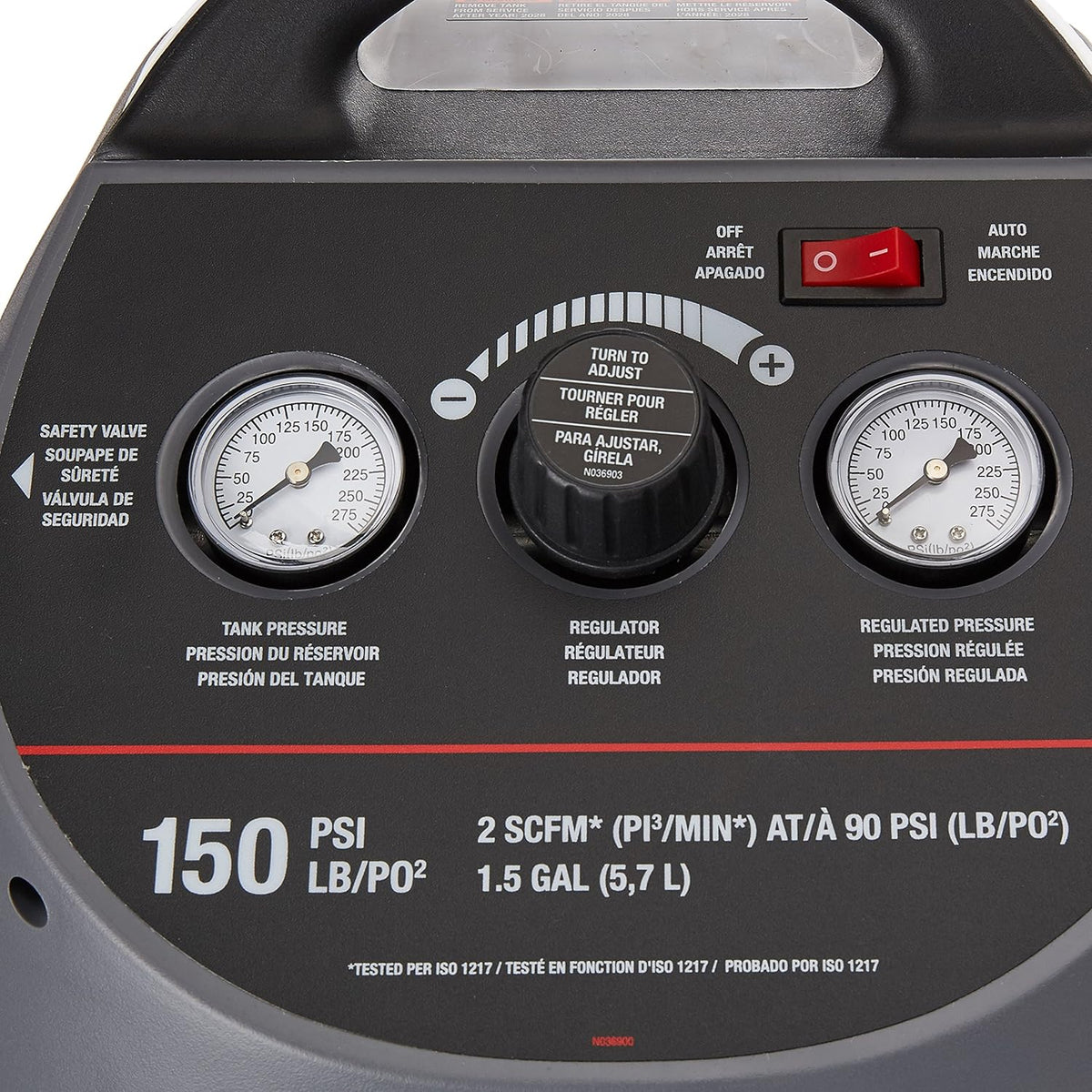 1.5 Gallon Oil-Free Air Compressor Kit with 25-Feet Hose F760702