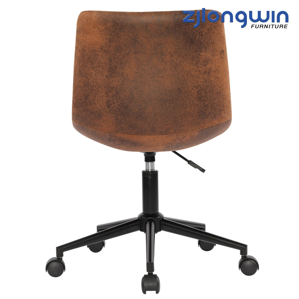 Brown Ergonomic Swivel Office Chair with Lumbar Support H320755