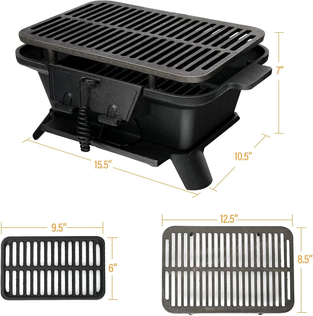 Charcoal Cast Iron Hibachi Grill N578732