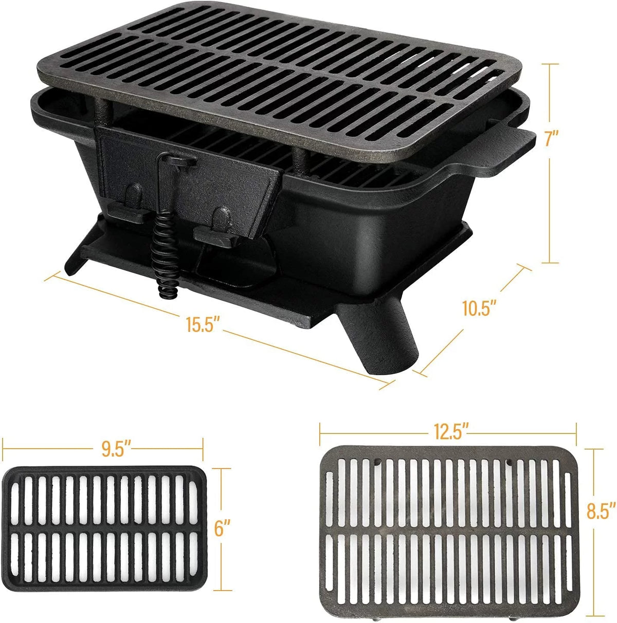 Charcoal Cast Iron Hibachi Grill N578732
