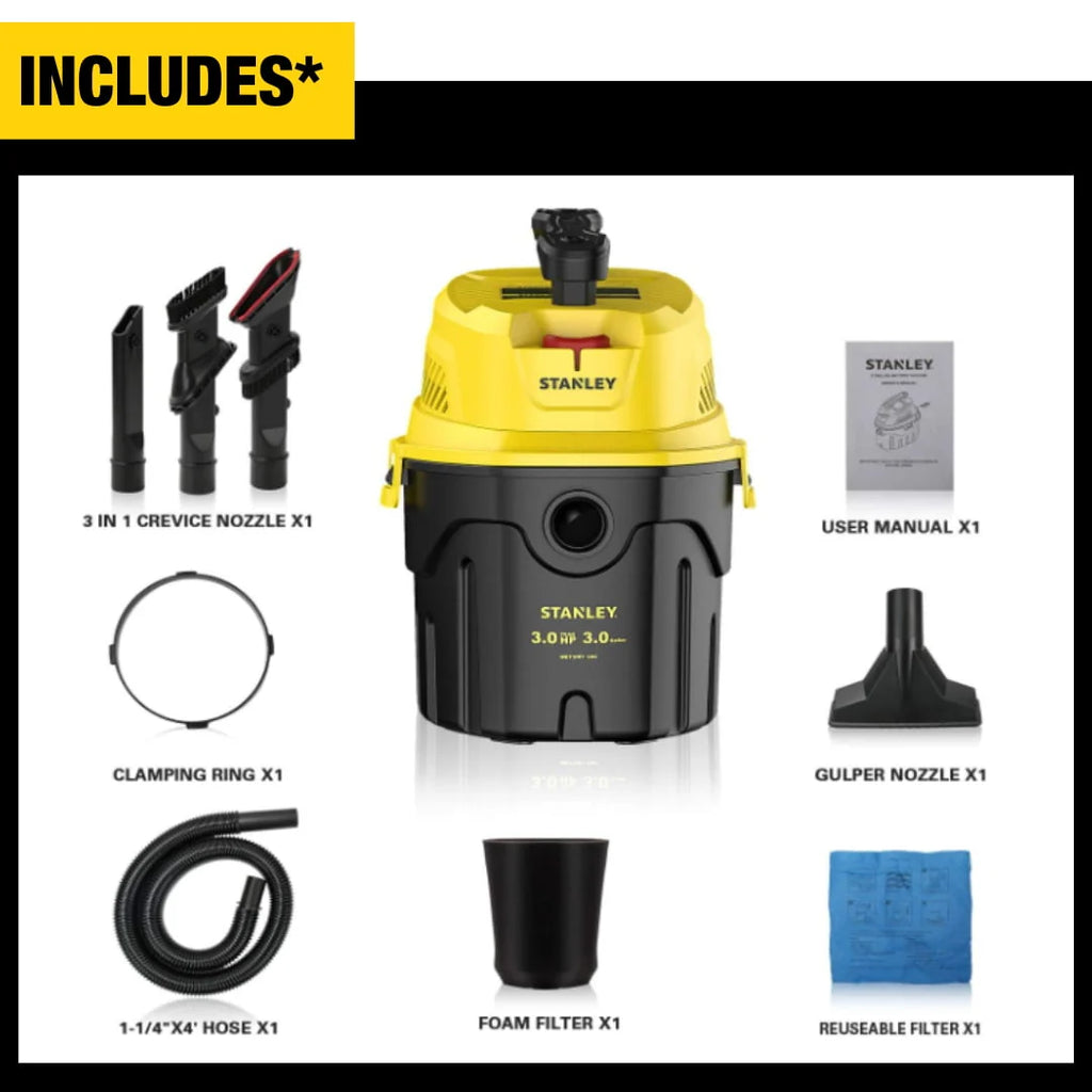 3 Gallon Wet Dry Vacuum Z604