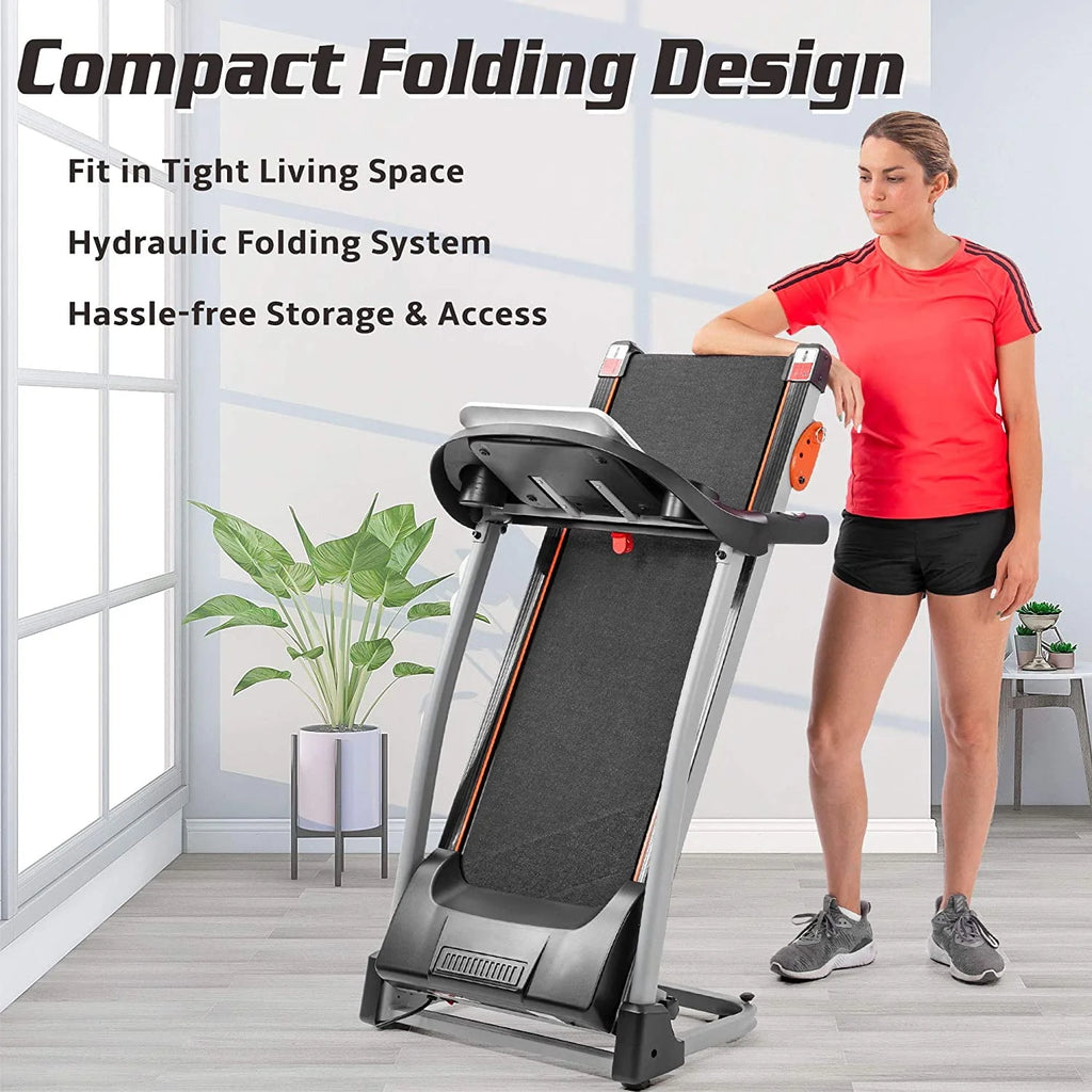 Foldable Electric Treadmill 2.5HP with Incline W86109