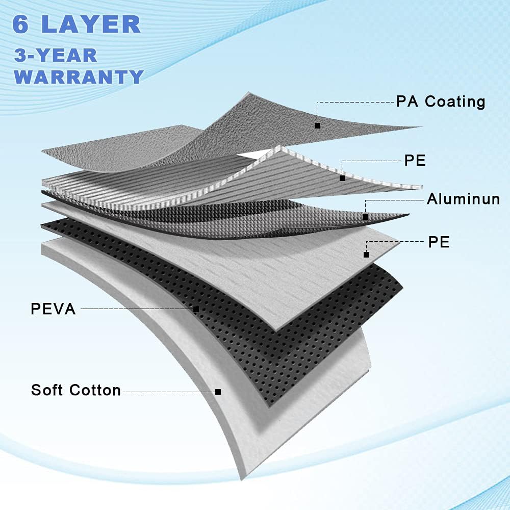 6 Layers Waterproof Car Cover (178 X 68 X 59 inches) B66197