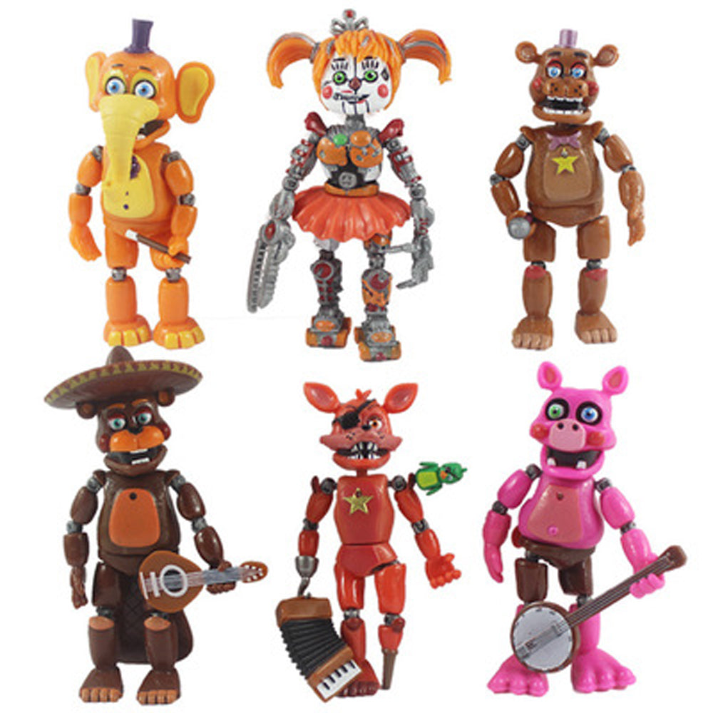 FNAF Funtime Freddy Foxy Sister Action Figures 17Pcs Set F945