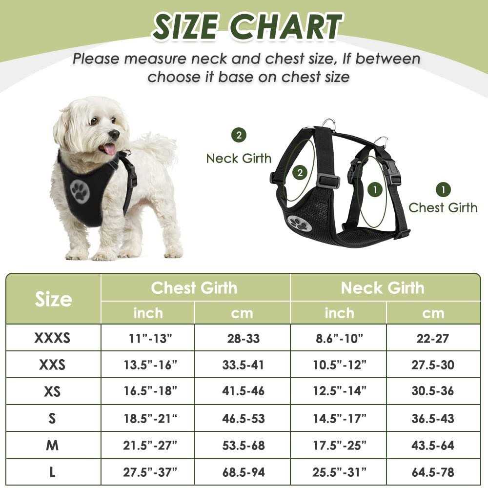 Dog Car Harness Seat Belt Set Adjustable Mesh Breathable V4174