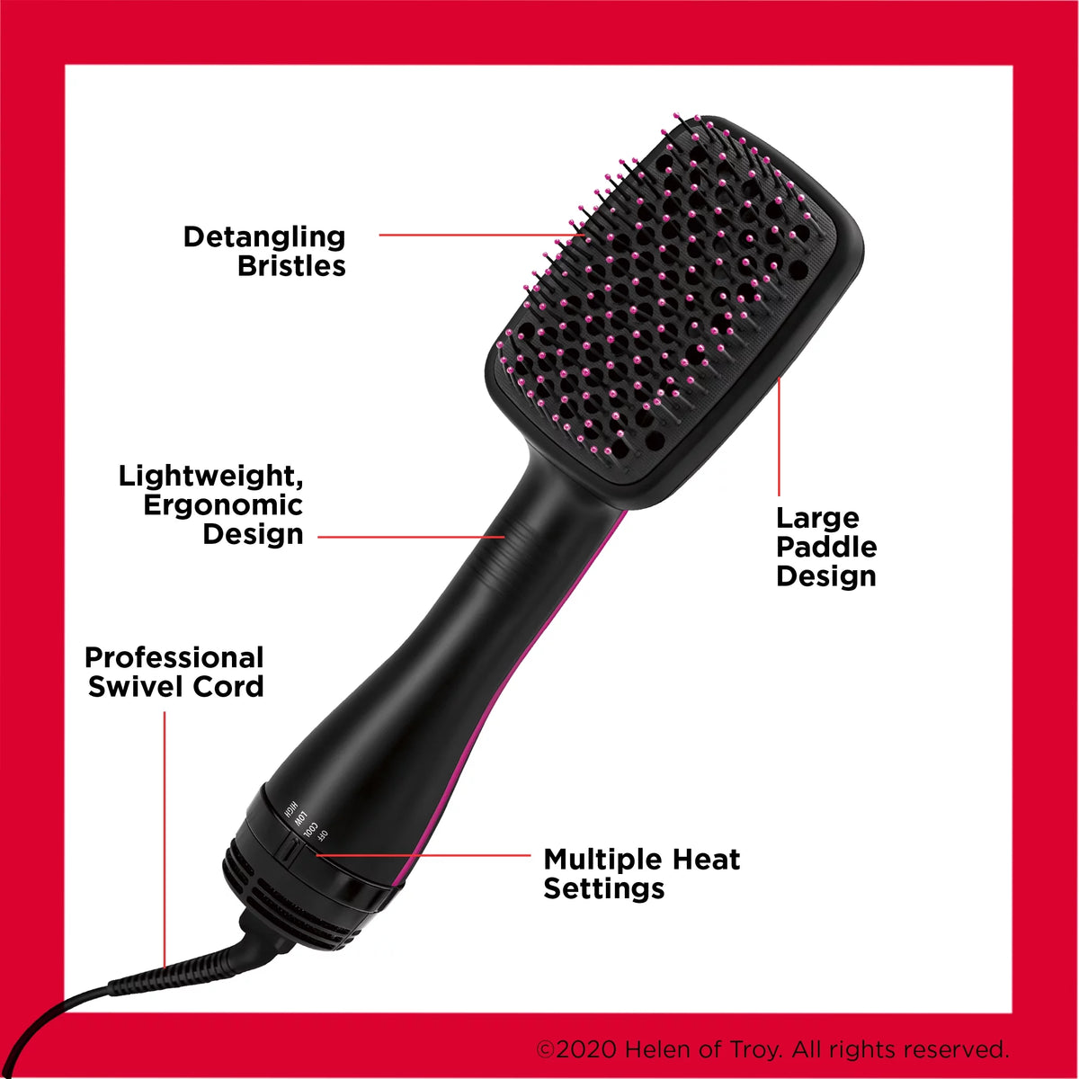Black Hair Dryer and Styler F2941