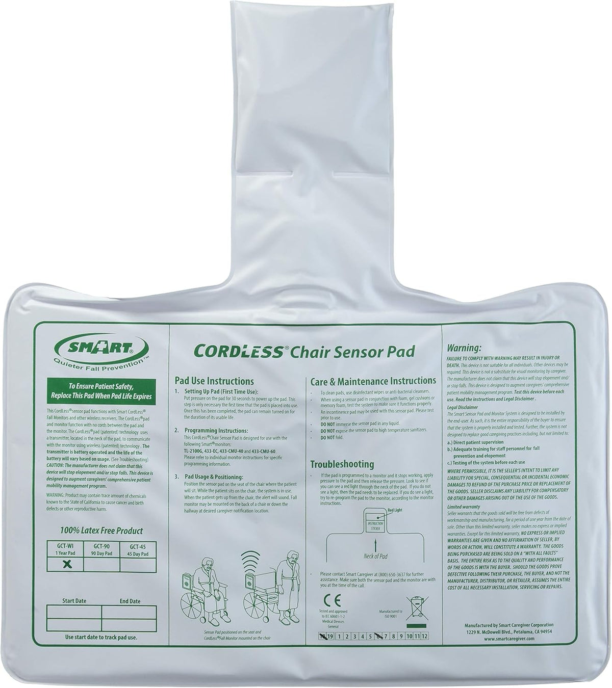 10in x 15in Cordless Chair Sensor Pad I9737
