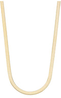 Sterling Silver Herringbone Chain Necklace 3MM, 16-24 inch N5885