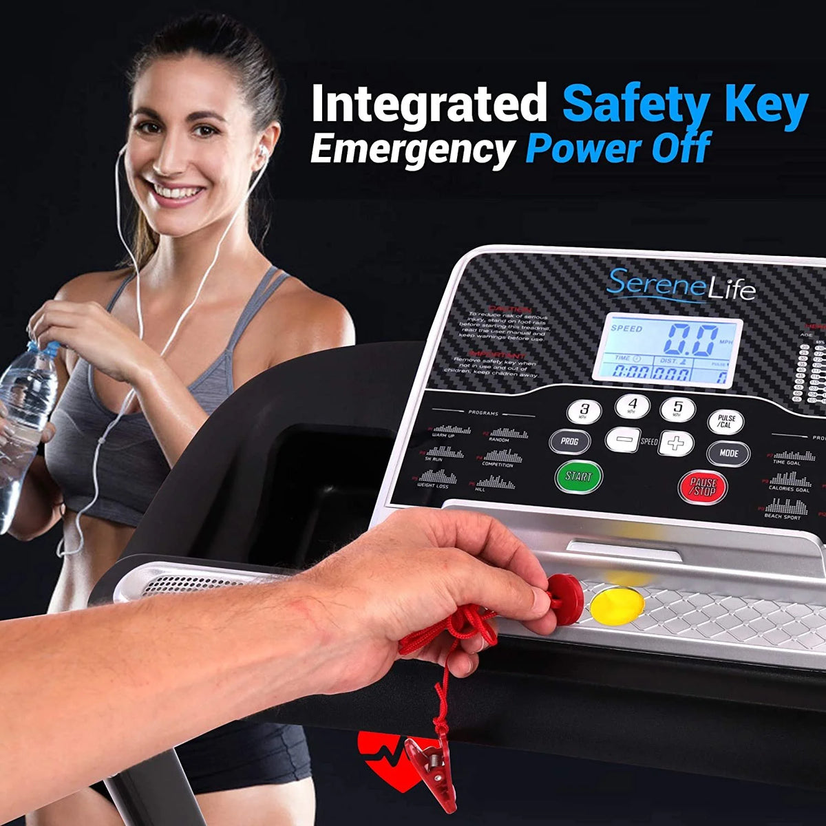 Foldable Treadmill with LCD H14162