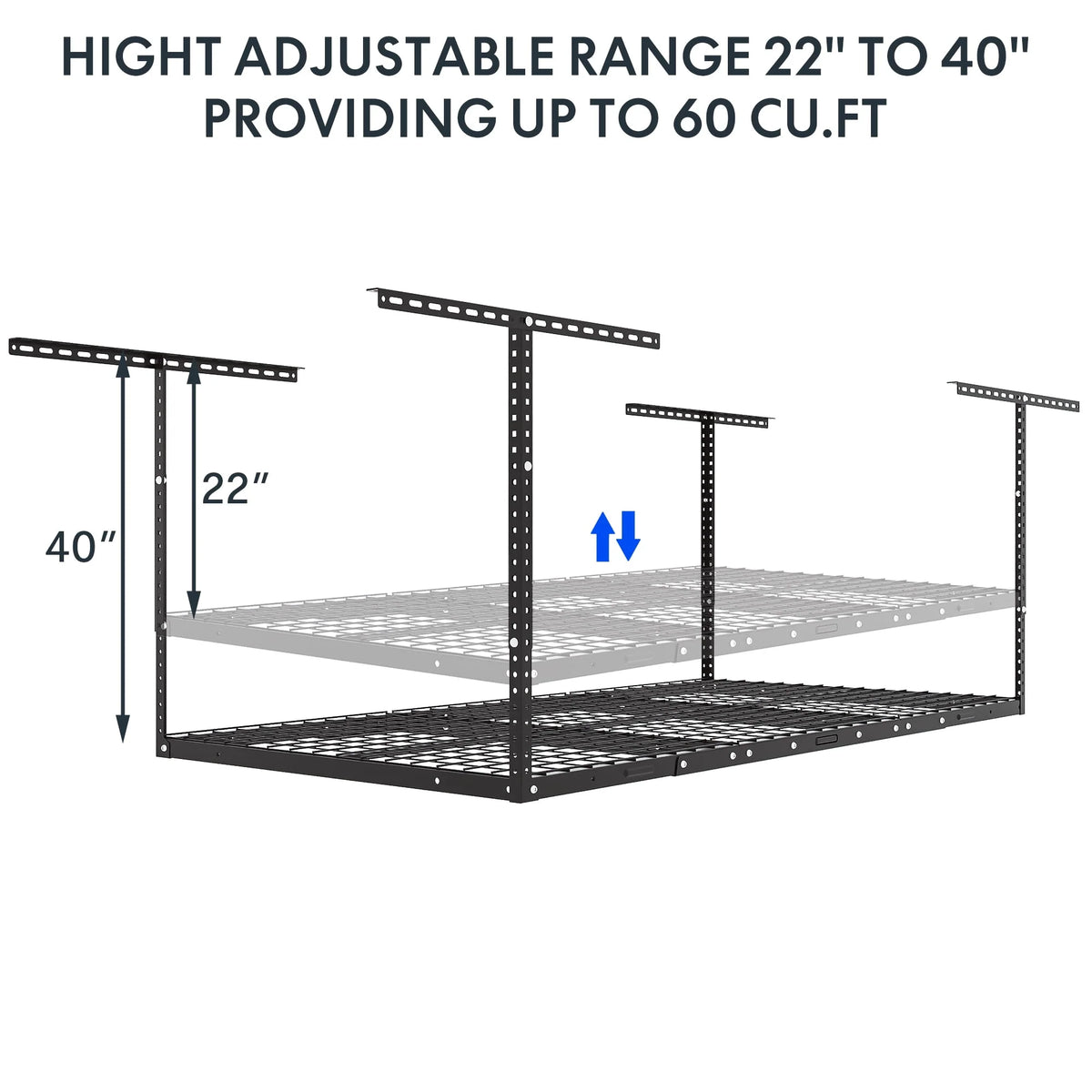 Adjustable Overhead Garage Storage Rack 3' x 6' A298