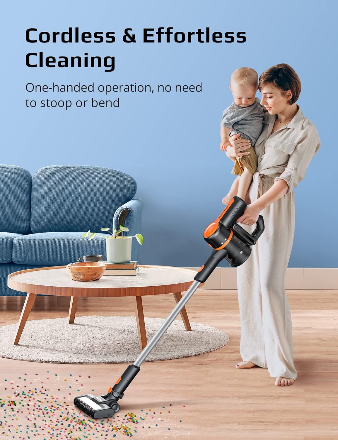 Cordless 6 in 1 Stick and Handheld Vacuum with HEPA Filter I3742
