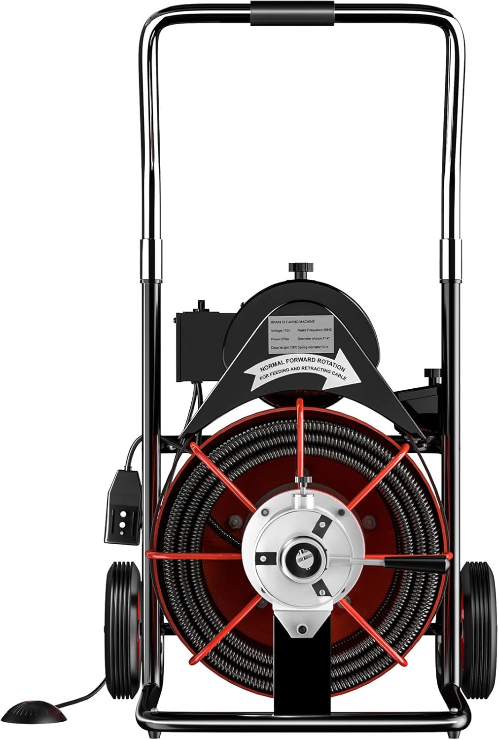 100 Ft x 3/8 Inch Open Drain Cleaning Machine W4816