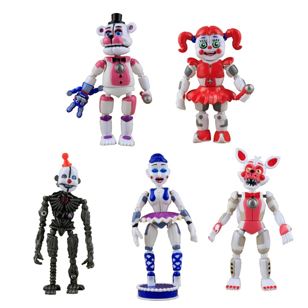 FNAF Funtime Freddy Foxy Sister Action Figures 17Pcs Set F945