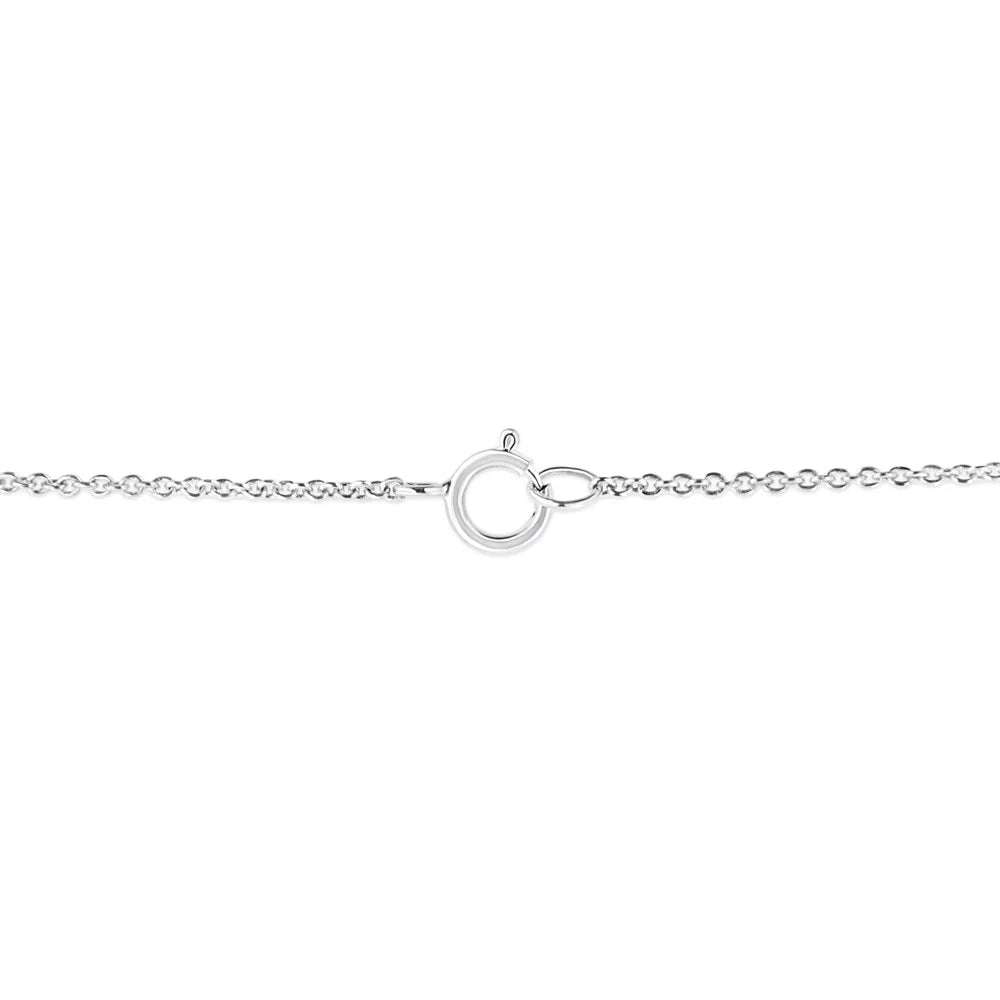 10K White Gold 1/2 cttw Lab Grown Diamond Pendant Necklace R842494