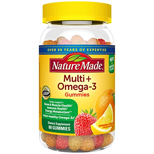 80 Gummy Multivitamin and Omega-3 Dietary Supplement C65268