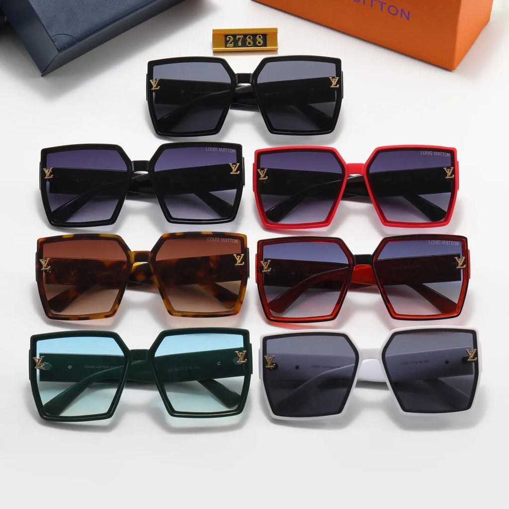 Square Rhinestone Polarized Sunglasses L462644