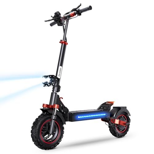Electric Scooter with 28/38 MPH Top Speed, 40/50 Miles Range, 10/11" Offroad Pneumatic Tires, Foldable X861
