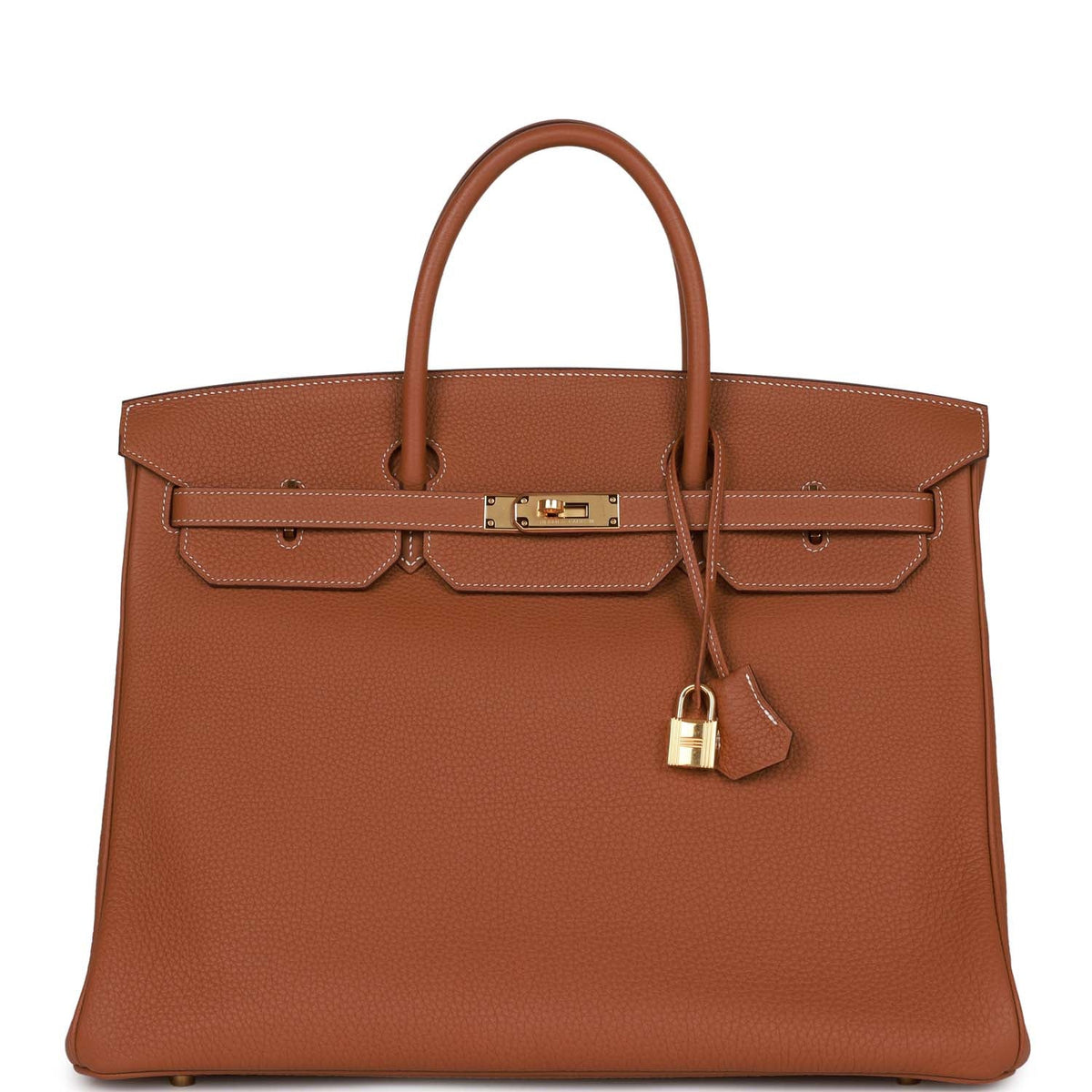 Pre-owned Gold Togo Leather Bag R854