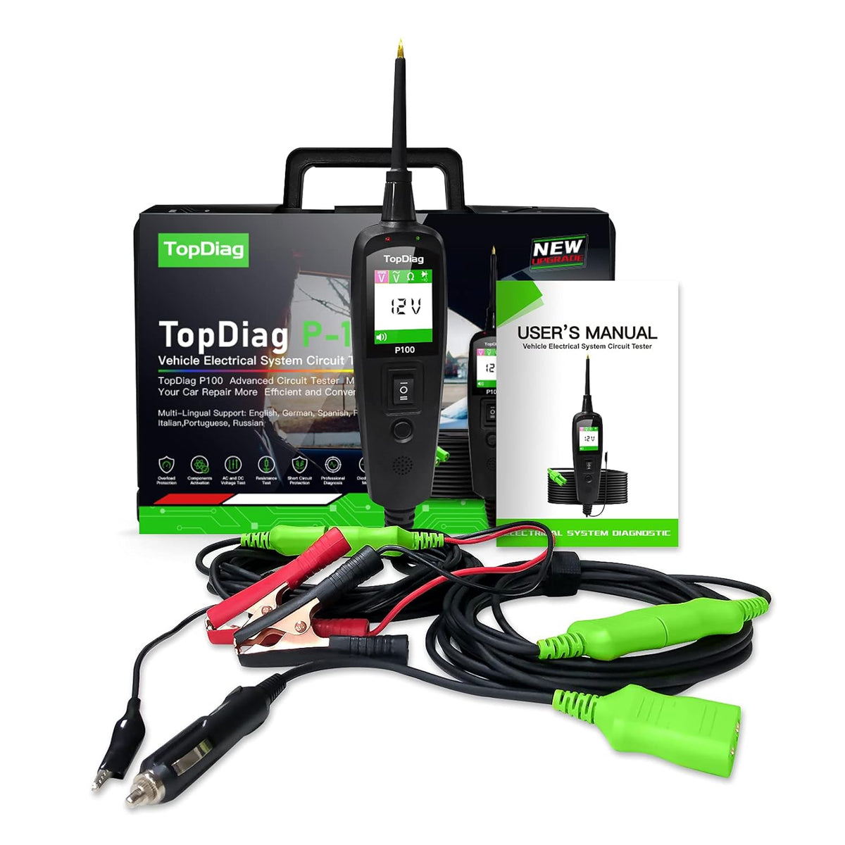 6-30V Circuit Tester Automotive Electrical Tester Digital Voltage Tester Y636636