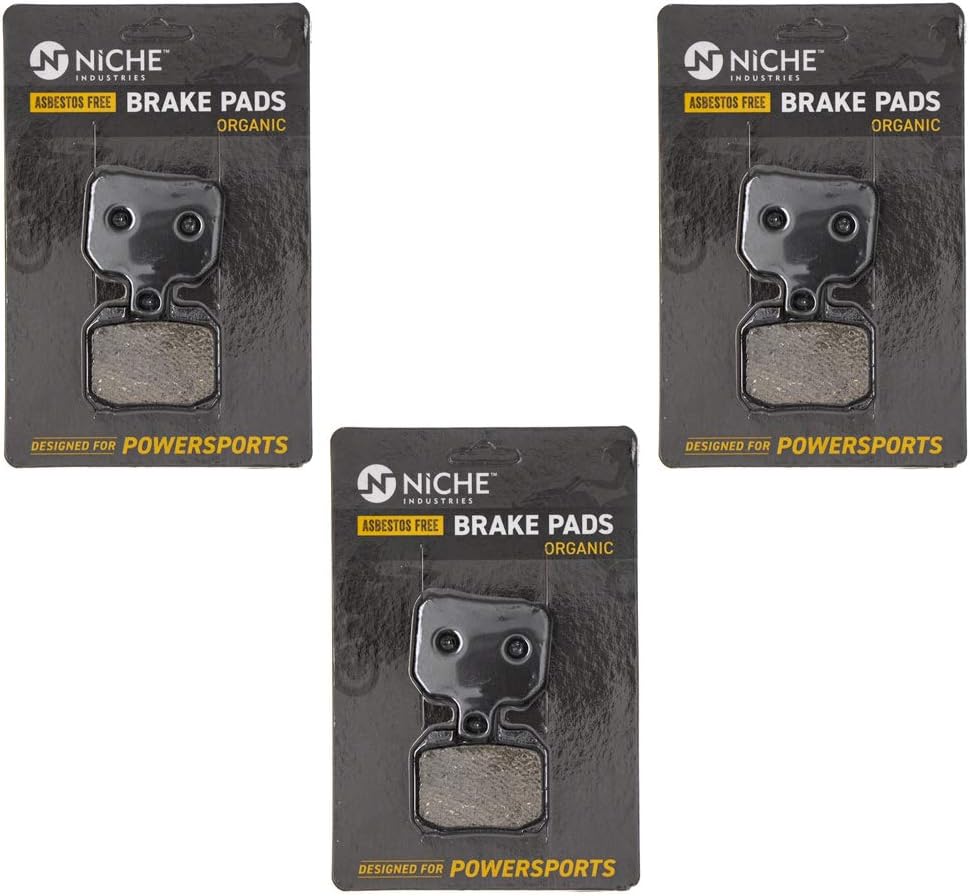 Front L/R and Rear Right Brake Pad Set Organic 3 Pack H731